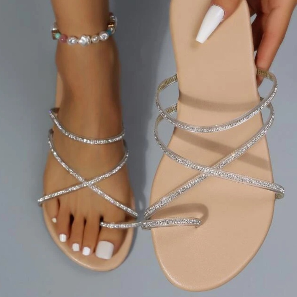 Rhinestone sandals